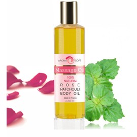 Rose & Patchouli Massage Oil Relaxing and After Bath 200 ml