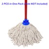 Cotton String Screw on Mop Replacement Head Compatible with All