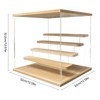 Clear Acrylic Display Case with Light 5 Tier Acrylic Display