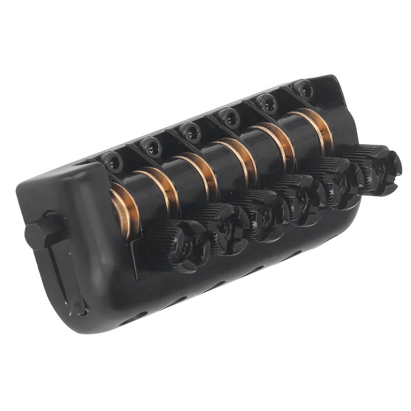 Headless Guitar Bridge Tailpiece 6 String Saddle with Worm Involved