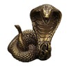 Toddmomy Brass Cobra Snake Statue Cobra Snake Sculpture Cobra Figurine
