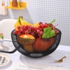 IBWell Metal Wire Woven Fruit Storage Bowl Basket for Kitchen,