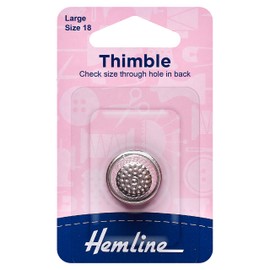 HEMLINE STEEL THIMBLE L H222.L
