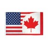 American 3x5 USA Canada Combination Premium Flag 3'x5' Banner Grommets