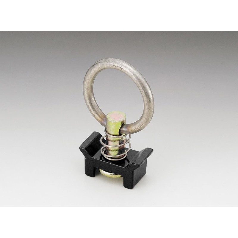 キジマ(Kijima) バイクパーツ ワンタッチリング 1個入り ワンタッチレール用 車両固定 トランポ ブラック 303-0041B