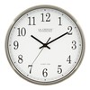 La Crosse Technology 12 Inch Atomic Analog Wall Clock, Aluminum