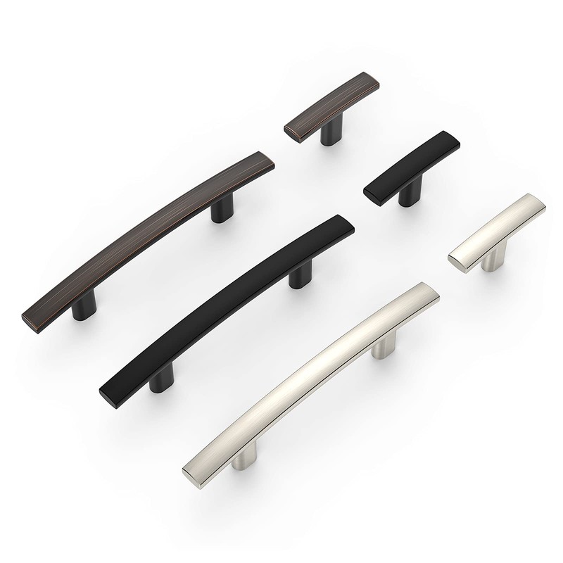 Amerdeco 10 Pack Matte Black Cabinet Knobs Single Hole Cabinet