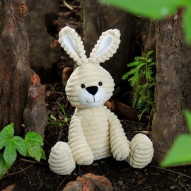 Apricot Lamb Soft Toys Plush Corduroy Rabbit Bunny Stuffed Animal Soft Cuddly Perfect for Child (Corduroy Bunny, 8.5 Inches)