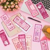 Laffact Pink Bow Book Club Bookmarks, 120Pcs Book Lover Read