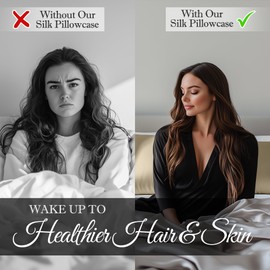 DECOLURE 100% Pure Mulberry Silk Pillow Case Queen Size – Highest Grade 30 Momme 6A+, Luxuriously Soft & Cooling Silk Pillowcase for Hair & Skin, Hypoallergenic, Breathable, Hidden Zipper (Ivory)