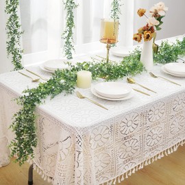 Dolicer 2 Pack Faux Eucalyptus Garland, 12Ft Artificial Vines Fake Hanging Eucalyptus Leaves Greenery Garland for Wedding Backdrop Arch Wall Table Party Indoor Outdoor Decor (Grey Green)