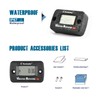 Runleader Digital Wireless Hour Counter, Vibration Activated, Maintenance Reminder, Resettable