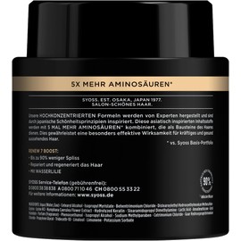 Syoss Renew 7 Boost Hair Mask (500 ml), 4-in-1 Hair Treatment for Heavily Damaged Hair, Hair Repair Mask with Highly Concentrated Formula Provides Up to 90% Less Split Ends