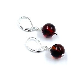 Baltic Amber Earrings For Women Sterling Silver Earrings - Amber Drop Earrings