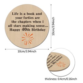 Wooden Coasters - 40th Birthday Gifts for Him & Her