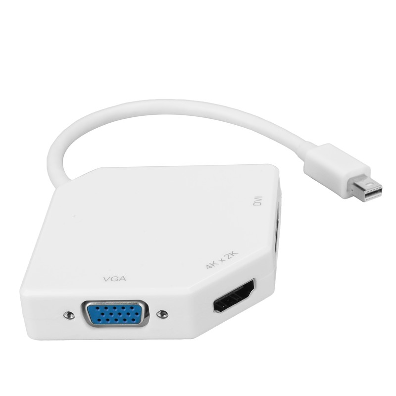 Mini DP to VGA/HDMI/DVI Conveter 3 In 1 1080P Video