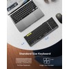 Samsers - Teclado y mouse plegable con Bluetooth, 2.4G +
