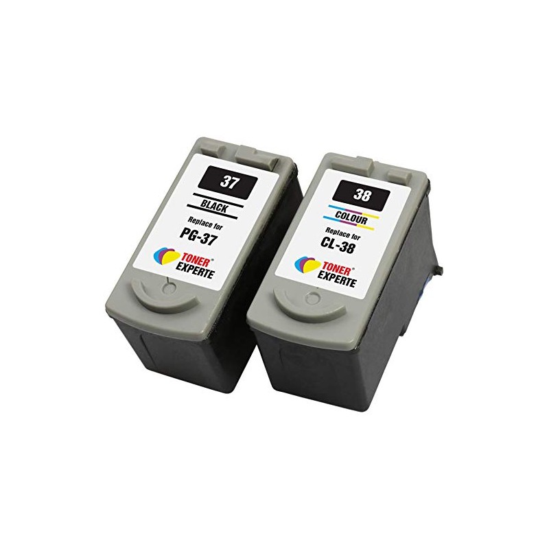 TONER EXPERTE 2 XL PG-37 CL-38 Printer Cartridges Compatible with
