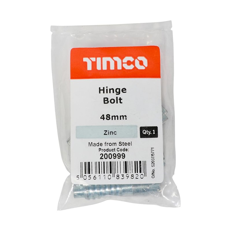 Timco - Hinge Bolt - Zinc (Size 48mm - 2