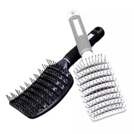 Scherbille 마사지효과 헤어빗 설계 쉐르빌 갈비 빗 곡선형 [쉐르빌 곡선형 갈비빗(블랙)] Massage Effect Hair Comb Design Cherubill Rib Comb Curved [Cherubill Curved Rib Comb (Black)]