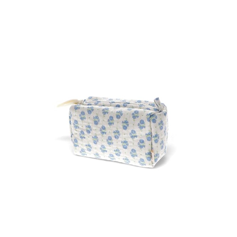 Quilted Makeup Bag - Cornflower