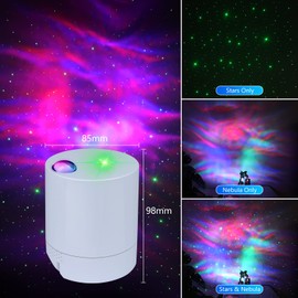 CAIYUE Star Projector Galaxy Projector, Exquisite Nebula Night Light Ocean Wave with Remote Control,with Adjustable Speed and Brightness,for Kids, Adults, Bedroom,Party