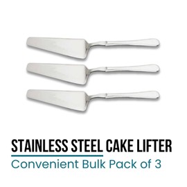 US Office Elements - Levantador de pasteles de acero inoxidable | Herramientas esenciales para decorar pasteles para rebanadas uniformes | Espátula versátil para servidor de pasteles, espátula para