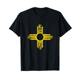 Zia Symbol Yellow Distressed Vintage Southwest T Shirt T-Shirt