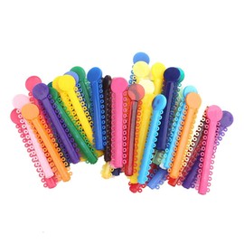 Chargenyang 1040pcs Orthodontic Ligature Ties Multi-Color Orthodontic Elastomeric O-Rings Braces Rubber Bands (Multicolor)