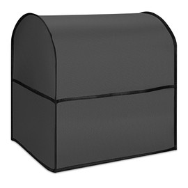 kwmobile Cover Compatible with KitchenAid 4,3-4,8 litre - 4in1 Plastic Case w/ 3 Pockets for Accessories- Dark Grey
