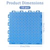 GHYKL 16 Pcs Interlocking Pool Drainage Mats, 10.3" x 10.3"