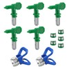 5 Pcs Airless Low Pressure Tips Reversible Spray Nozzle Tips