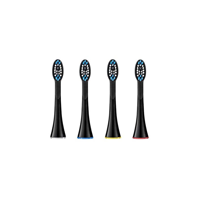 SonicSmile SIL SSR4PEUZ001 Brush Heads Black (Pack of 4)