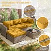 Tounosnt 9Pcs Outdoor Chair Cushions Covers Waterproof Anti-Fading for 5