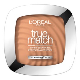 L'Oréal Paris, True Match Polvo, Polvo Compacto Acabado Natural, Hidratante con Ácido Hialurónico para cuidar la piel, Tono Cinnamon 7,D/7.W, 9gr