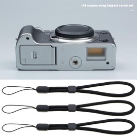 VGOL 3Sets 1/4 Camera Neck Strap Screw Holder with Adjustabl Hanging Rope,Compatible with Sony Compatible with Fuji DSLR Compatible with DJI Osmo Action