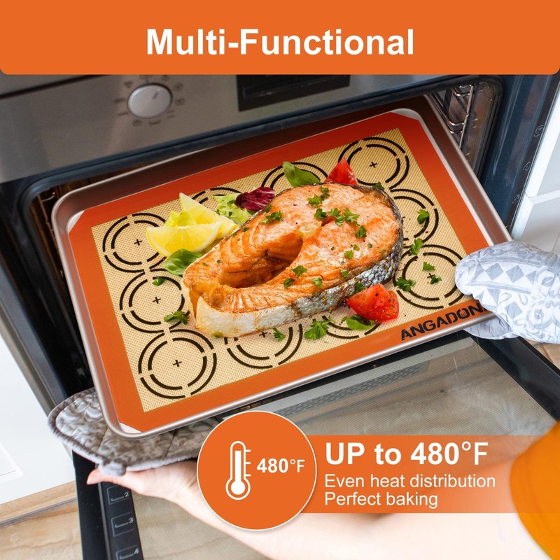 Silicone Baking Mat Sheets Set, Easy Clean &Non-Stick Food Grade