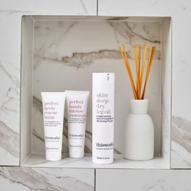 This Works Perfect Hands Intense Moisture, 75 ml - Hydrating Hand Cream Enriched with Larch Extract, Coconut and Fragranced Botanicals - Youth-Boosting Hand Moisturiser for Dry Skin