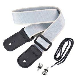 CLOUDMUSIC Ukulele Strap Tenor Concert Soprano Baritone Coloful Hawaii Floral Patterns For Adult Size Kids(Sky Blue)