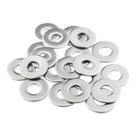 MeHurr M8 Washers, M8 x 20mm Penny Washers, (Pack of 20) A2 304 Stainless Steel Washers, Flat Repair Washer, Large Metal Washers, Plain Round Chrome Washers for Screws & Bolts