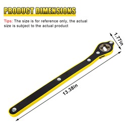 GAOLAOSY Car Jack Ratchet Wrench, 360° Swivel Automotive Scissor Jack Adapter with Long Handle, Labor-Saving Vehicle Tire Lifting Repair Tool for Small Car, Sedan, Travel, SUV (Ratchet Wrench)