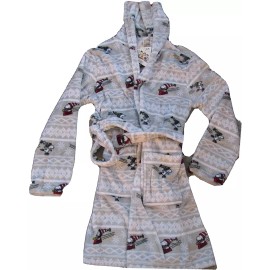 Berkshire Snoopy Peanuts Christmas Robe Hoodie Belt Pockets Super Soft Berkshire S/M Sm Md