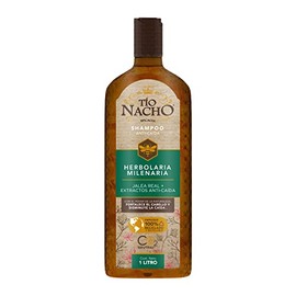 Tío Nacho HERBOLARIA MILENARIA, Shampoo JALEA REAL, extractos de CHILE, BARDANA, ALOE VERA y JOJOBA, Anti-Caída gracias al poder de la naturaleza fort