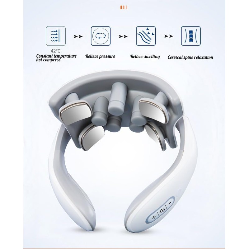 NW 1776 Portable Smart Neck Massager with Heat, 4 Massage