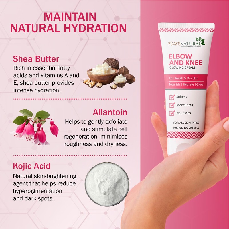 7 DAYS Elbow & Knee Whitening Cream for Men &
