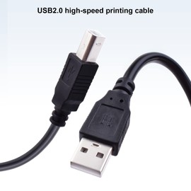 Tobysome PIXMA Printing Cable USB Printing Cable 2.0 to Computer Compatible with Canon PIXMA TR7520,TR7020,TR4520,TR4527,TR8520,TR8620,MX532, MX922,MX870, MX472,MX492,iX6820,IP8720 USB Printing Cable