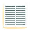 HPM Wall Exhaust Fan Kit with Duct and Grille, 100