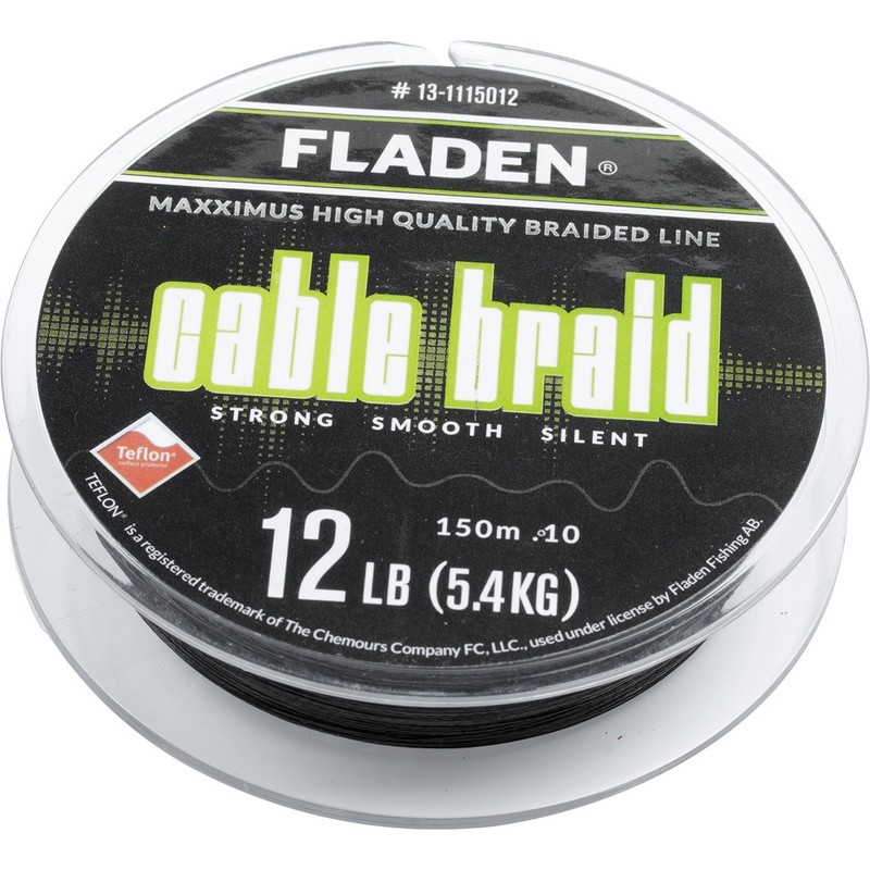 FLADEN Fishing 150m Spools of Quality CABLE BRAID - Teflon