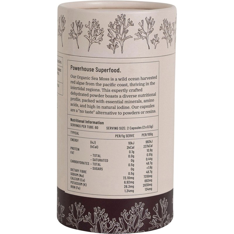 Evolution Botanicals Organic Sea Moss 120 Caps