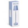 Two's Company Scalloped Edge Shade LED Cordless Table Lamp, 14-Inch,